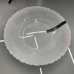 Glass deep plate