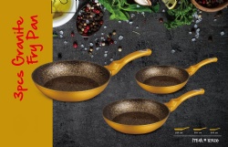 Forge aluminum granite fry pan set