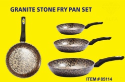 Forge aluminum granite fry pan set