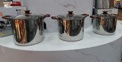 6pcs stainless steel stock pot set