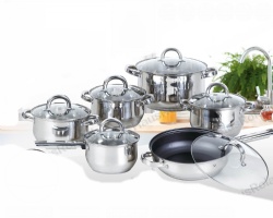 12pcs stainless steel cookware set