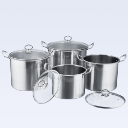 8pcs stainless steel stock pot set