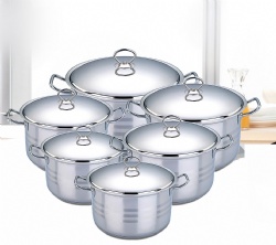 12pcs stainless steel casserole set