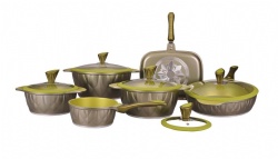 11pcs aluminum cookware set