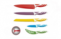 5pcs knife set with ceramic peeler