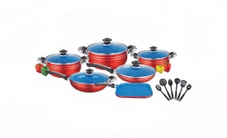 17pcs aluminum cookware set