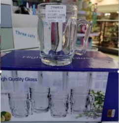 6pcs glass mug