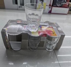 6pcs glass tumbler