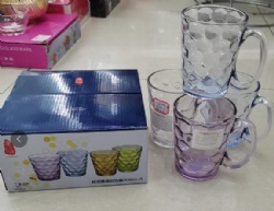 4pcs glass mug