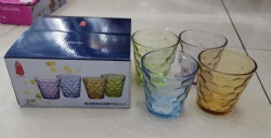 4pcs glass tumbler