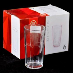 6pcs glass tumbler