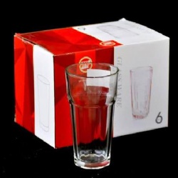 6pcs glass tumbler