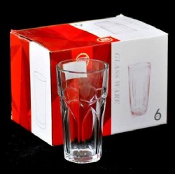 6pcs glass tumbler