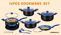 12pcs aluminum cookware set