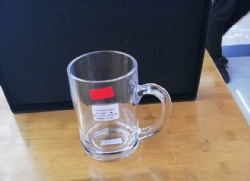 2pcs glass mug