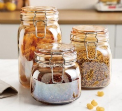 3pcs galss jar set