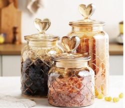 3pcs galss jar set