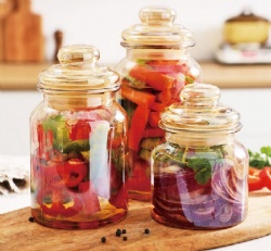 3pcs galss jar set