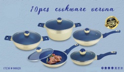 10pcs forge aluminum cookware set