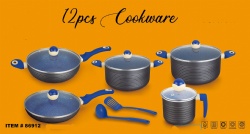 12pcs aluminum cookware set