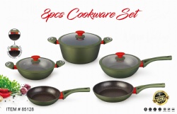 8pcs forge aluminum cookware set