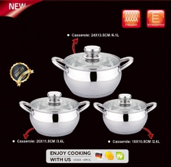 6pcs stainless steel cookware set