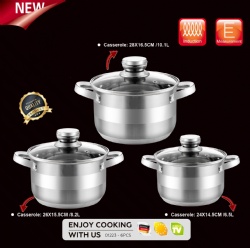 6pcs stainless steel cookware set