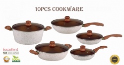 10pcs forge aluminum cookware set