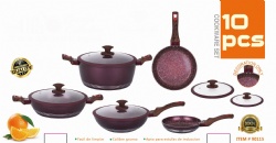 10pcs forge aluminum cookware set