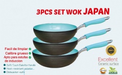 6pcs aluminum wok set