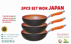 6pcs aluminum wok set