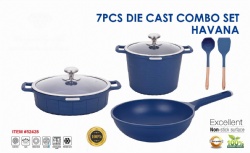 7pcs die-cast cookware set