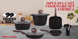 16pcs die-cast cookware set