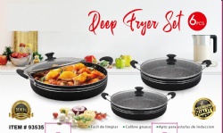 6pcs deep fryer set