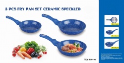 3pcs speckled fry pan set