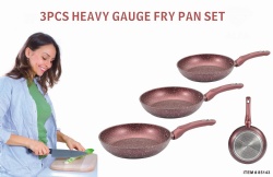 3pcs speckled fry pan set