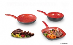 3pcs speckled aluminum cookware set