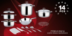 14pcs stainless steel cookware set