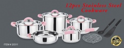 11pcs stainless steel cookware set