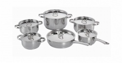 12pcs stainless steel cookware set