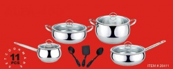 11pcs stainless steel cookware set