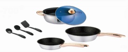 7pcs stainless steel cookware set